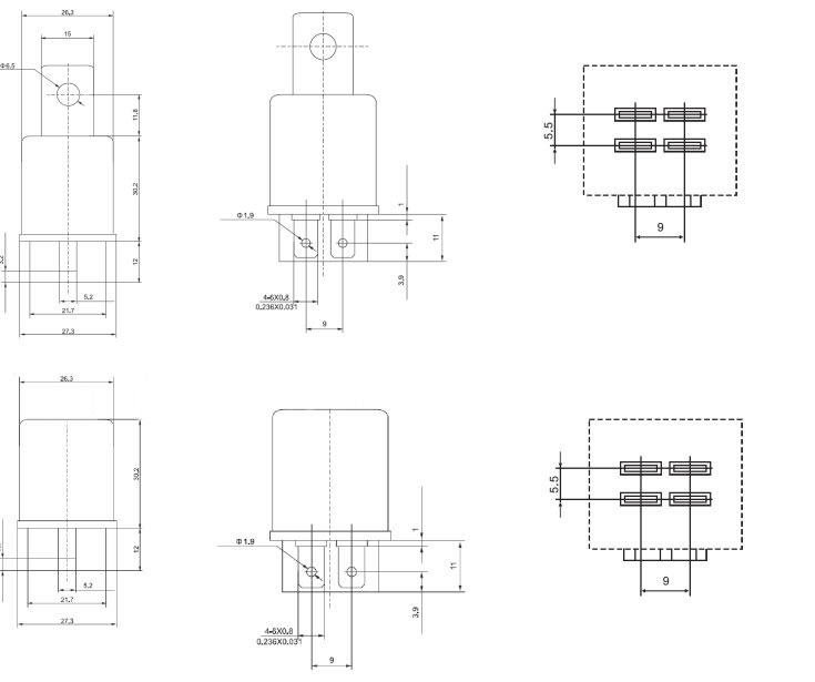 EXTERNAL DIMENSIONS